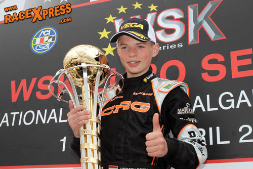Podium Max Verstappen WSK Portimao